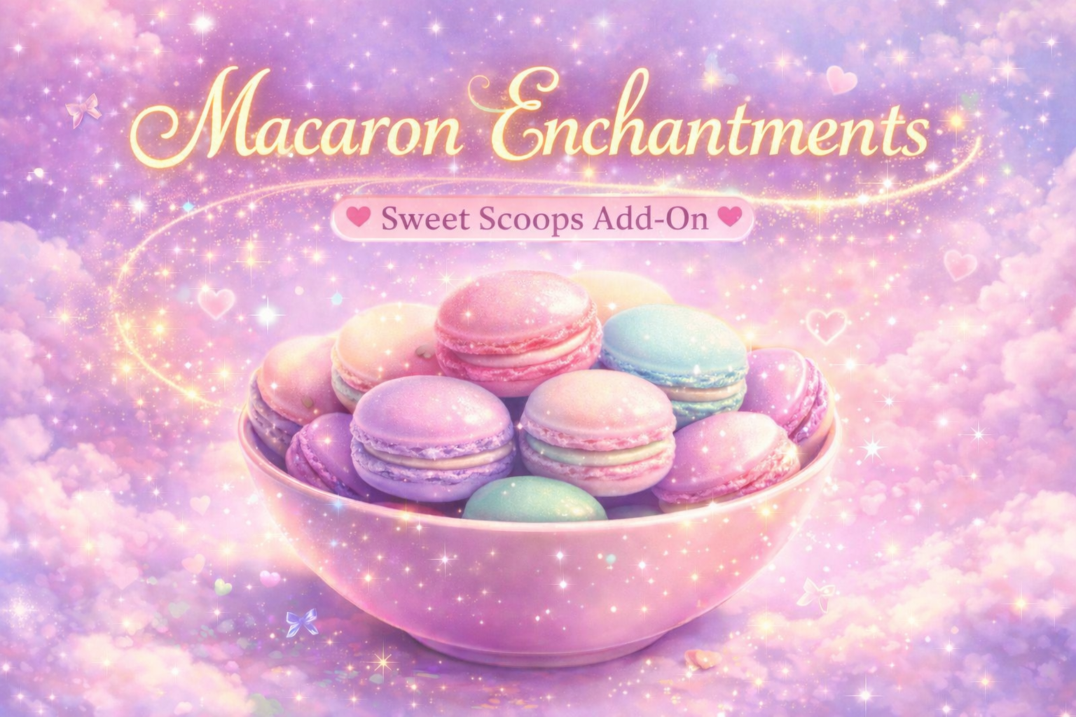 Macaron Enchantments- Add On For Sweet Scoops (3)- *Must Purchase Sweet Scoops First
